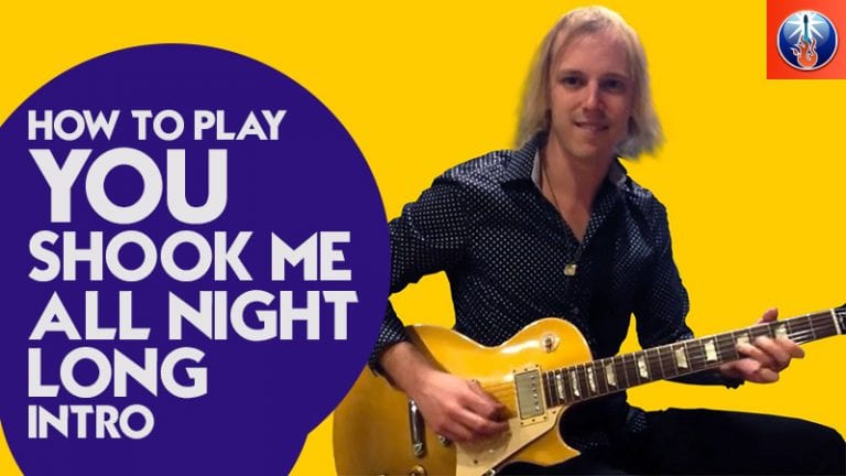 How to Play You Shook Me All Night Long Intro