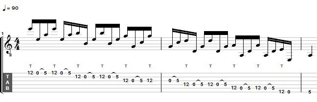 Killer Tapping Licks In The Style Of EVH