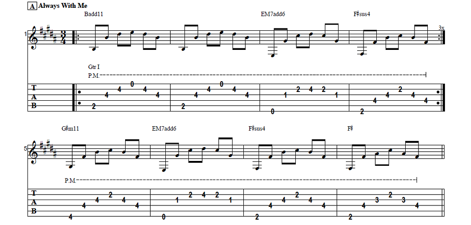 Joe Satriani Chord Progression